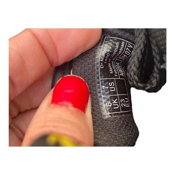 Dr. Martens Boots Girls Size 7 Euro 23, UK 6  Metallic Glitter Lace Up Side Zip - Picture 5 of 12